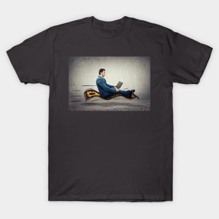 businessman flying carpet T-Shirt